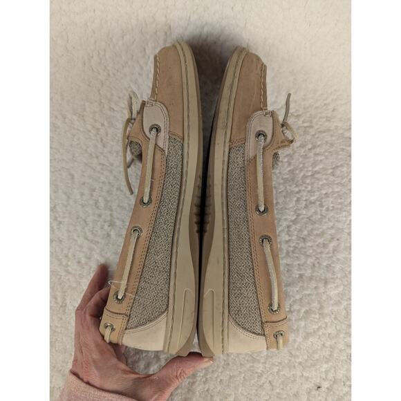 Sperry Women's Angelfish Boat Shoe Linen Oat EU 39 / USA 11 Pre-Owned Used - Picture 4 of 8